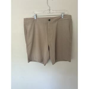 Faherty Tan Flat Front Men Shorts